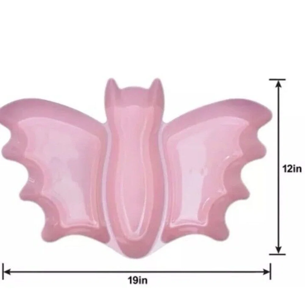 Pink bat‎ tray Halloween decor